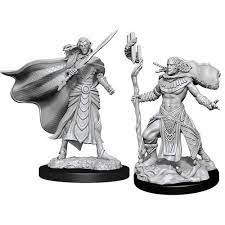 D&D Mini: Elf Fighter & Elf Cleric